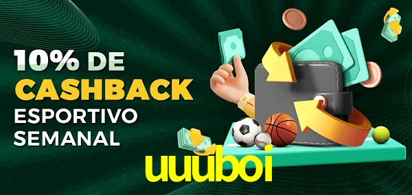 10% de bônus de cashback na uuuboi